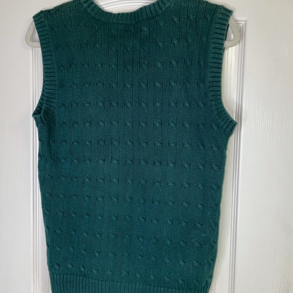 Green Polo Ralph Lauren sweater vest. - Picture 3 of 3